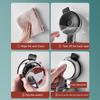 2pcs Suction Shower Head Holder Handheld Showerhead Holder Shower Wand Wall Suction Bracket for Home Black Silver