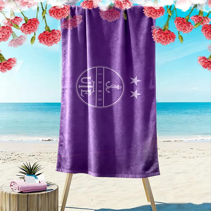 Újpest FC Print Beach Towel, Large Soft Quick Dry Towel for Beach Camping Swimming
