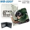 Attack on Titan Wallet Anime Bi-Fold Card Holder Eren Levi Short Purse  1pcs