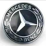 WXUKM1 C200 E200 For Mercedes Benz 3D ABS logo Car Front grill front hood Emblem sticker for Mercedes Benz W203 W204 W205 W206 W212 W21