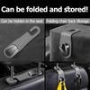 Car Headrest Hooks, 2PCS Leather Vehicle Seat Hangers for Handbag Coat Umbrellas, Multifunctional Automotive Hanging Storage Organizer Accessories,