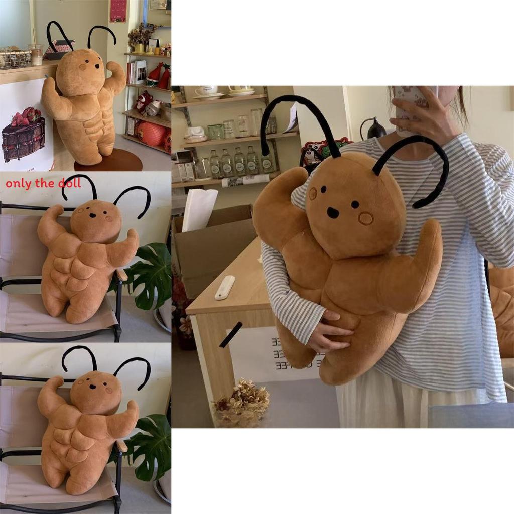 Милая Милая Большая Игрушка Плюшевый Таракан С Мускулистым Дизайном Для Детей И Коллекционеров