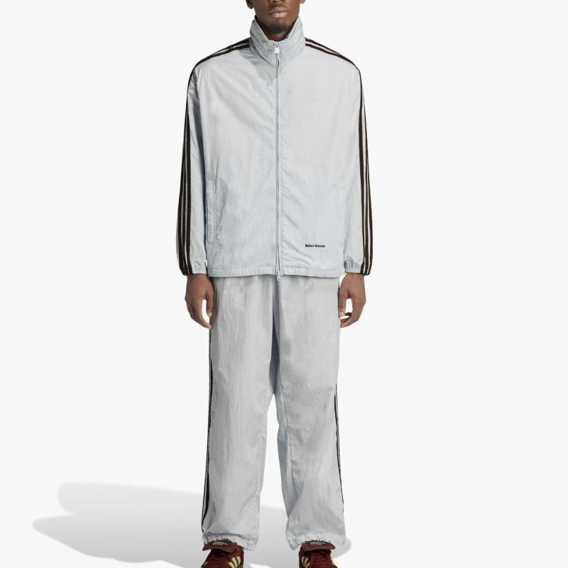 Adidas Нейлоновый спортивный топ X Wales Bonner Statement, верхняя одежда унисекс синего оттенка IT9783