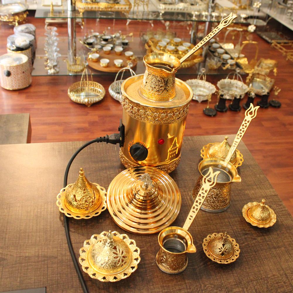 Аутентичная турецкая электрическая кофеварка с горячим песком, нагреватель, Стамбул, дизайн, коричневый цвет, 110 В - 220 В, кухня и столовая
