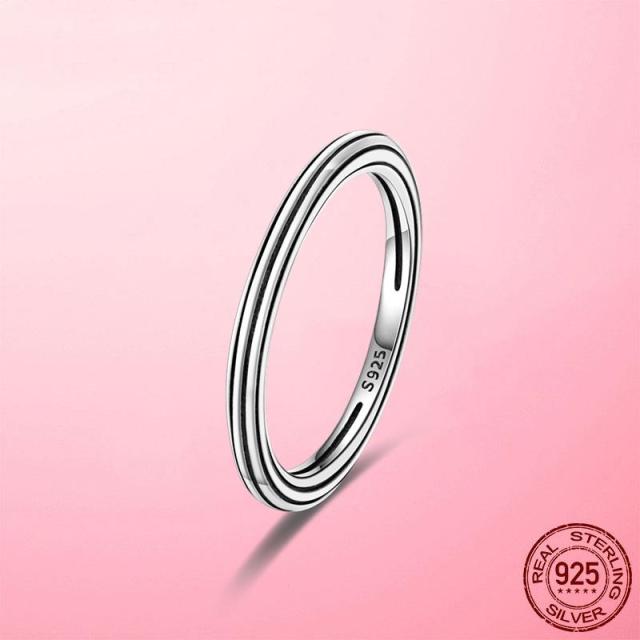 Кольца из стерлингового серебра 925 пробы Женские модные кольца