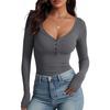 Женская рубашка с длинным рукавом и V-образным вырезом, облегающая, приталенная, топ для выхода в свет