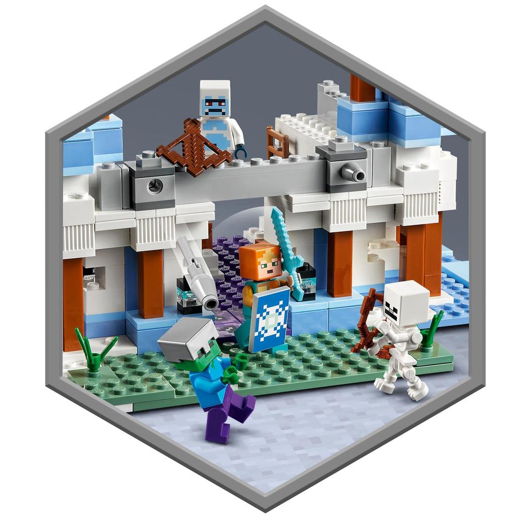 LEGO Minecraft Ice Castle Gift 21186 Toy Block Подарок на день рождения Castle City Building Мальчики Девочки 8 лет и старше