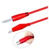 2PCS Copper Banana Plug To Alligator Clip Test Lead Crocodile Clip Multimeter Test Cable  Multimeter