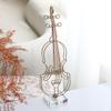 Simple Violin Metal Line Ornaments Hotel Club Music Restaurant Bar Model Room Light Luxury Musical Instrument Soft Decoration