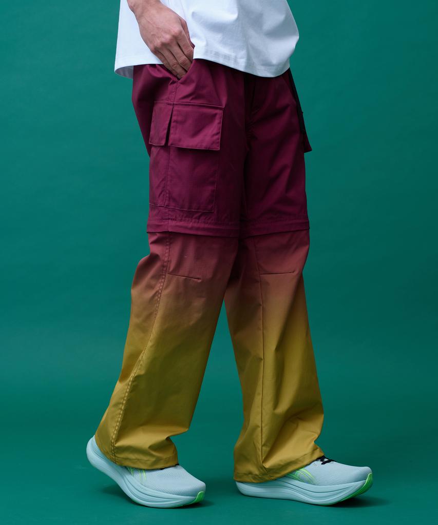 Minasu Gradient Convertible Hiking Pants_Red