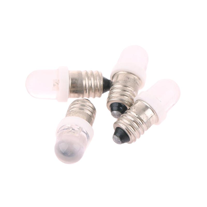 5 шт. светодиодная лампа E10 E10 Dc 3 В 6 В 12 В 24 В приборная лампа E10 индикаторная лампа старомодный фонарик факел Diy Work Mini Light