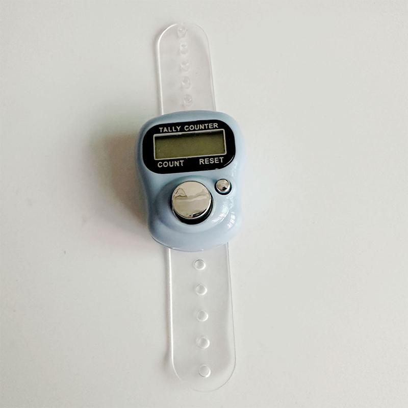 Мини-счетчик пальцев с ЖК-дисплеем и электрическим цифровым дисплеем со световым счетчиком, маркером стежков, шитьем, вязанием, плетением, молитвой Будды, футболом