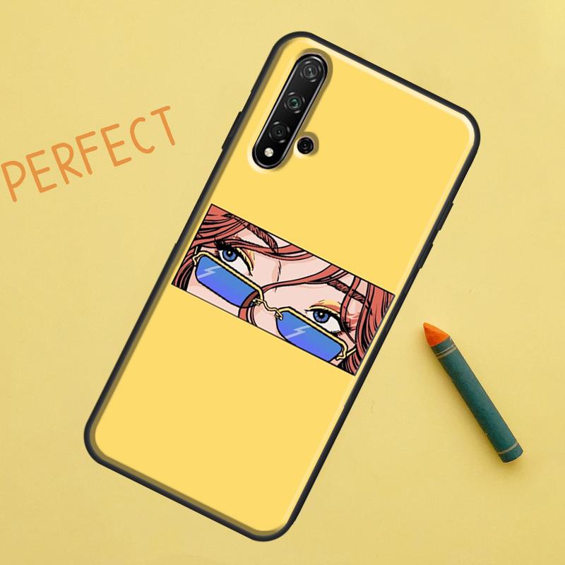 Эстетический чехол с изображением девушки-аниме в стиле поп-арта для Huawei Nova 10 9 SE 5T Y90 Y70 Y60 Y61 Nova 3i 7i 8i 11i P20 P40 P30 Lite P60 Pro