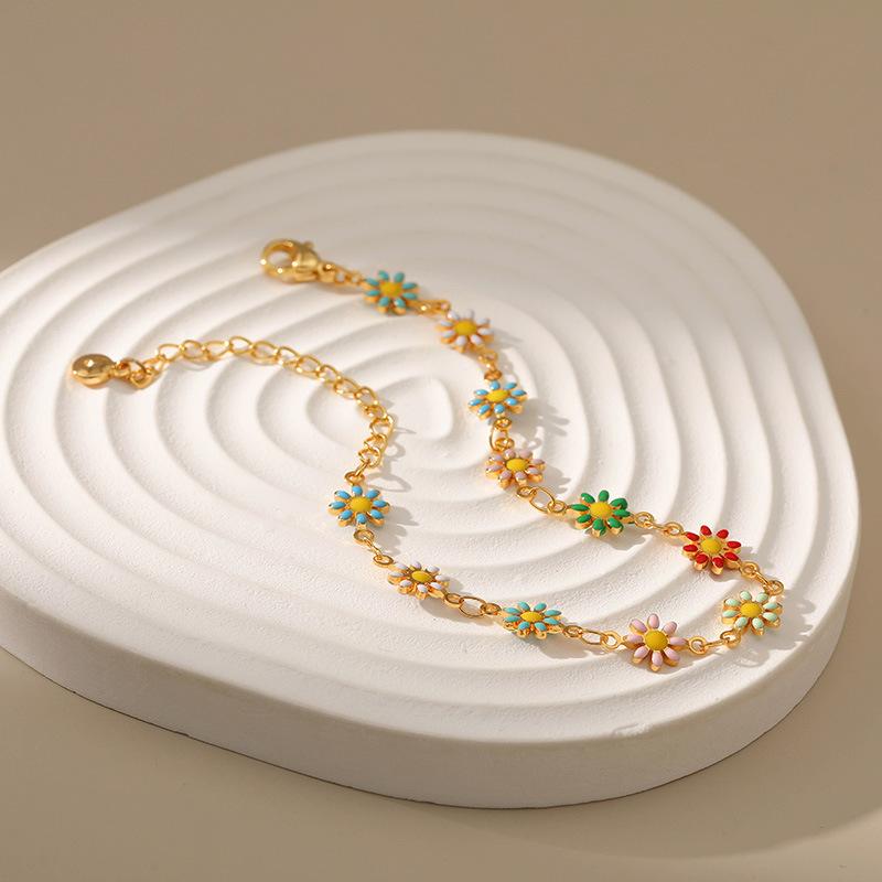 Капля масла, ручной работы, французский браслет, медный браслет, ретро-браслет в этническом стиле, маленький свежий браслет ручной работы