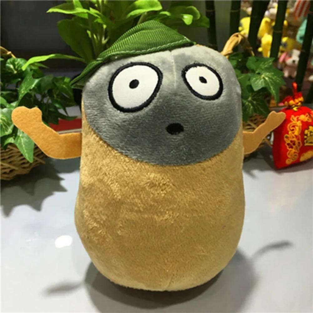 Растение 15-20 см с плюшевой игрушкой-зомби 30 см PVZ Гигантская шляпа Утка-пират Плюшевая кукла-зомби Плюшевая игрушка Рождественский подарок на день рождения для детей