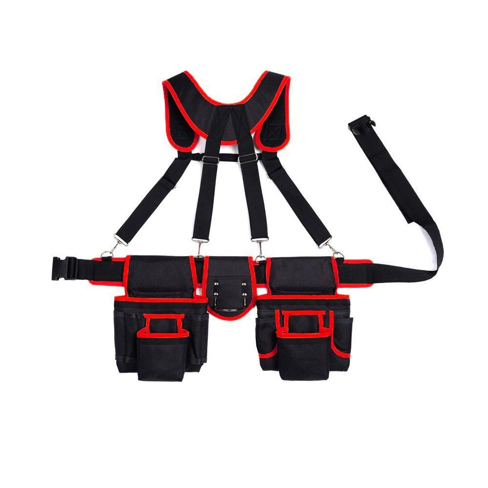 Large Capacity Woodworking Tool Belt Adjustable Design Multi Functional Tool Belt Carpenter Work