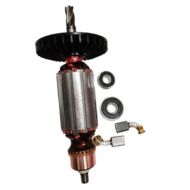 Якорь Ротор  для Makta  HR2440 HR2453 Используется для Угловой шлифовальной машины и Генератора для Держателя угольных щеток