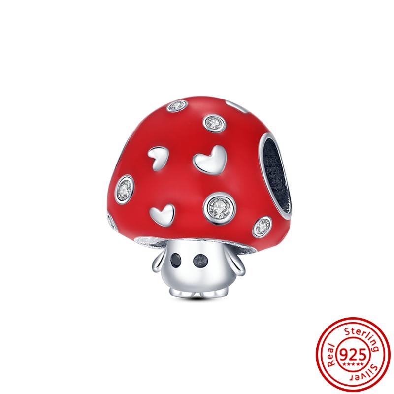 925 медь Пчела Гусеница Бабочка Стрекоза Божья коровка Четырехлистный клевер Шармы-талисманы Подходят для браслета Pantaro Изысканный циркон Подарок