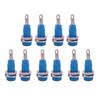 10Pcs J.40003 2mm Banana Jack Panel Socket Extended Post Plug Adapter for Electronic InstrumentBlue