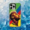 Футбольный чехол для телефона N-NeYmAr 10 для iPhone 16,15,14,13,12,11,Mini,Pro,SE,MAX Белый Матовый Ударопрочный Чехол