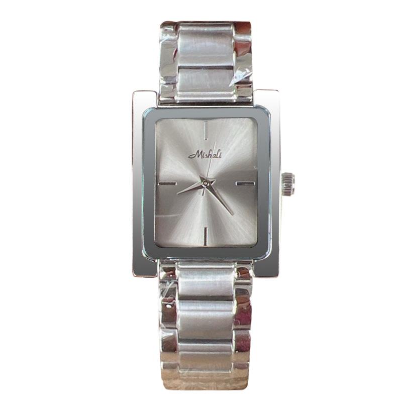 Stylish LargeDial Minimalist WatchNew SquareShaped Steel BandWatch For WomenVersatile Quartz WristwatchHighQuality Women'S Watch