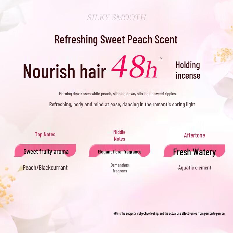 Butterfly Print Sweet Peach Silky Hair Conditioner