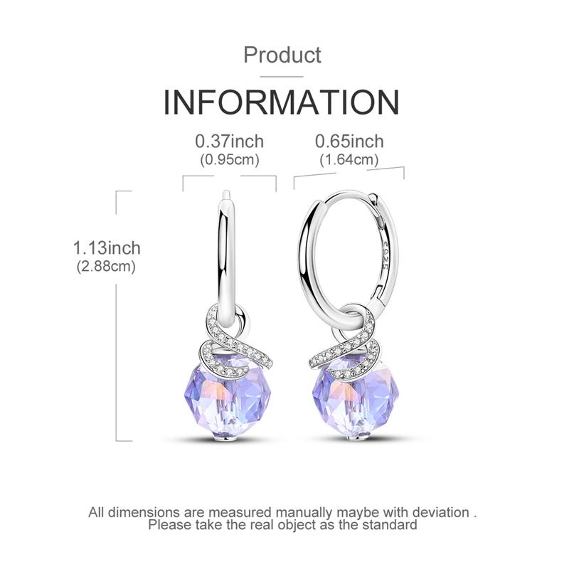 925 Sterling Silver Earrings Women Sparkling V Shape Twist Drop Earring For Anniversary Wedding Jewelry Gifts