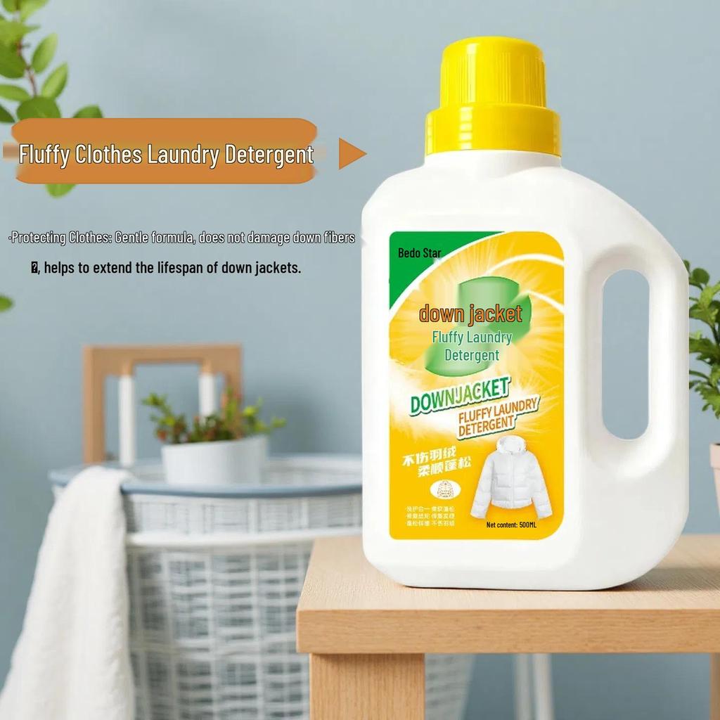 Средство для стирки пуховиков для машинной стирки: Удаление пятен, Мягкость, Пушистость, Подходит для хлопковых одеял и стеганых курток.
