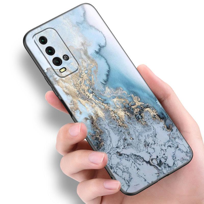 Винтажный цветной мраморный чехол для телефона Xiaomi Redmi Note 5 6 9T K20 K40 K50 Pro 7A 8A 9A 9C 9i 10A 10C A1 S2 Мягкий черный чехол из ТПУ