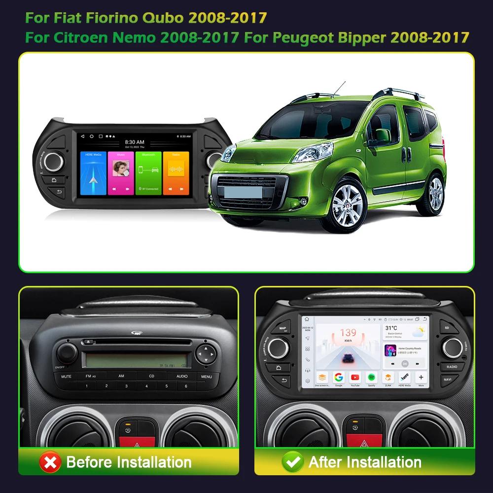 7-дюймовый экран Android автомобильное радио для Fiat Fiorino Qubo 2008-2017 для Citroen Nemo 2008-2017 для Peugeot Bipper 2008-2017 Carplay