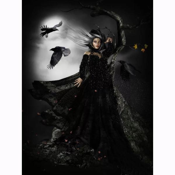 5D DIY Diamond Gothic Fantasy Art Butterfly Fairy Embroidery Diamond Painting Portrait Collection Abstract Diamond Painting