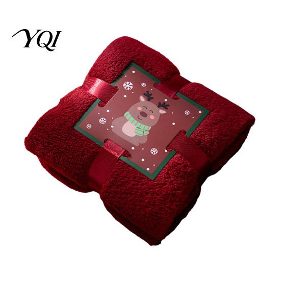 Xmas Gift Box Sets Christmas Towel, Soft Coral Fleece Decorative Red/Green/White Hand Towel for Washcloths Holiday Bathroom and Kitchen Decor,