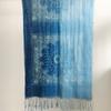 Printing Gradual Change Color Linen Batik Scarf Blue Versatile Ethnic Style Retro Silk Scarf Thin Light Breathable Yarn