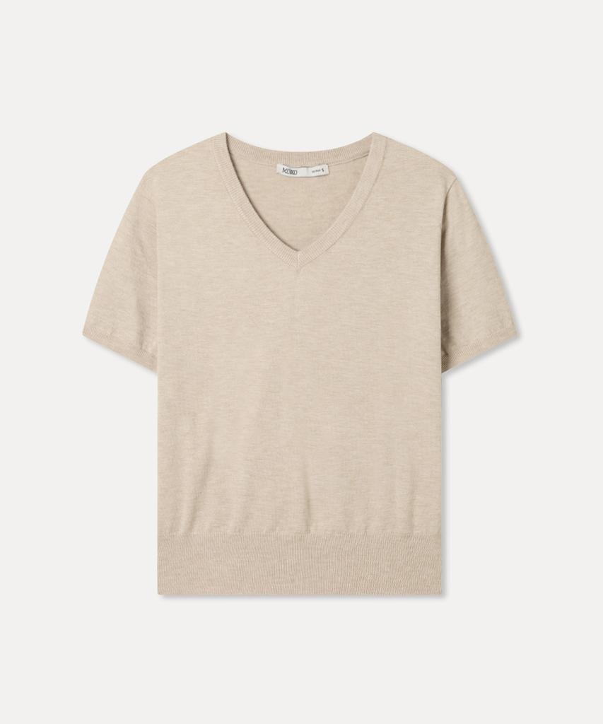 MIXXO [Essential] V-Neck Short Sleeve Pullover_Miwkag420T