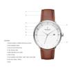 Nordgreen Philosopher Scandinavian Design Watch White Dial Brown Mesh 40mm [Set] Leather/Black Leather/Silver