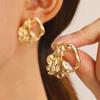 Irregular Hollow Exaggerated Metal Earrings