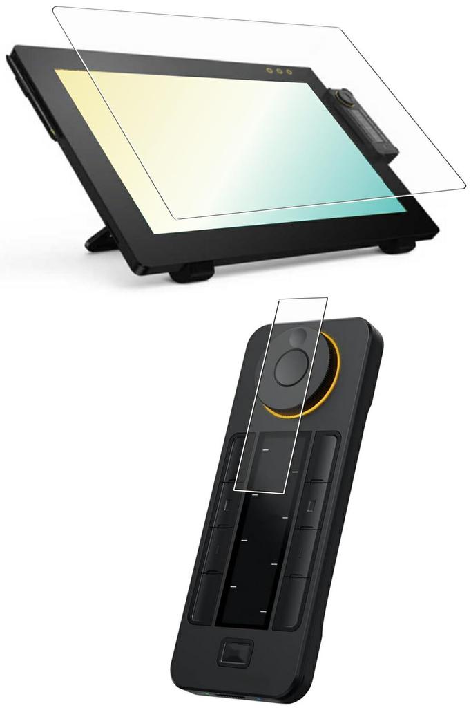 Of 2 ClearView Xencelabs Pen Display LCD Screen Made In [Set (Screen + Quickies)] 24-inch LPH2412U-A, Antibacterial, Antiviral, Anti-Fingerprint