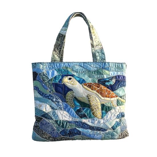 Стеганая сумка-тоут Женская винтажная сумка через плечо Цветы Животные Сумка Цветочный кошелек для поездок на работу Вечеринки Ежедневные поручения