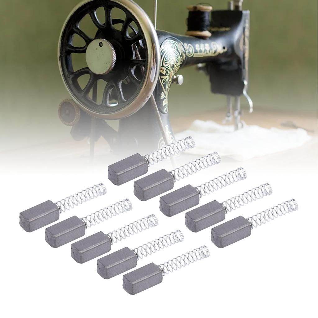 Electric Motor Carbon Brushes, Wide Compatibility Motor Carbon Brushes, Accurate Sizes, 20 Pieces for Sewing NaMachine