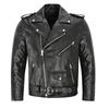 Men PU Jacket Motorcycle Fashion Slim Fit Leather Coat