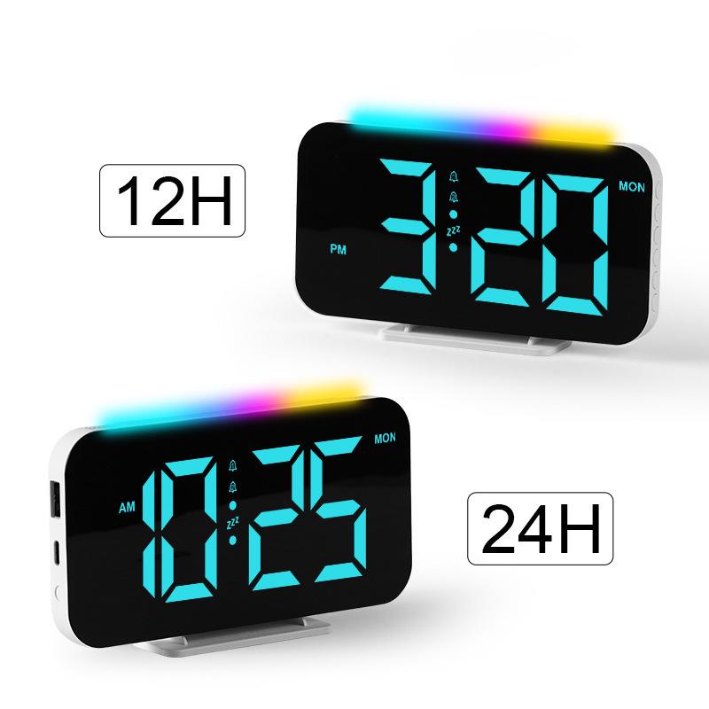 Многофункциональный RGB-будильник с подсветкой 9010