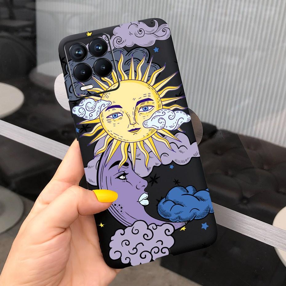 Чехол для Realme 8 Лавандовый Подсолнух Силиконовая Задняя Крышка Для Realme 8 Pro 8i Realme8 4G RMX3085 Мягкий ТПУ Чехол для Телефона Роскошный Чехол