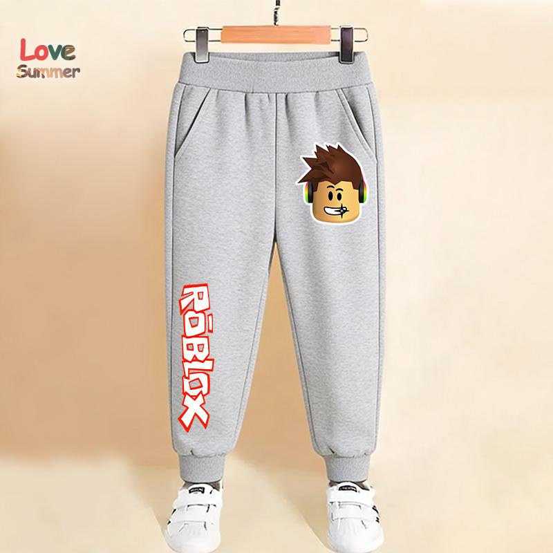 Брюки для мальчиков roblox детские брюки горячий игровой принт Брюки для детей Спортивные штаны Повседневная детская одежда 4-14 лет Подарок на день рождения
