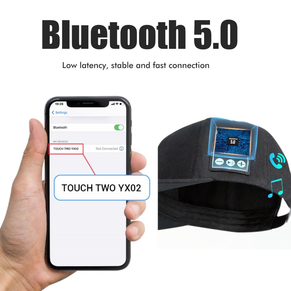 Кепка с Bluetooth-динамиком, Bluetooth 5.0, Беспроводной умный динамик, Бейсболка для мужчин, женщин, для активного отдыха, спорта, фитнеса