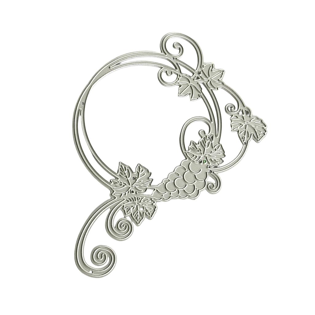 Вырубка «Виноградный венок» для скрапбукинга, изготовления открыток, декоративного тиснения бумаги для фотоальбома, вырубные ножи из углеродистой стали