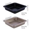 Non-Stick Square Cake Pan Carbon Steel Baking Tray Pie Pizza Bread Cake Mold Bakeware Baking Tools Baking Dishes