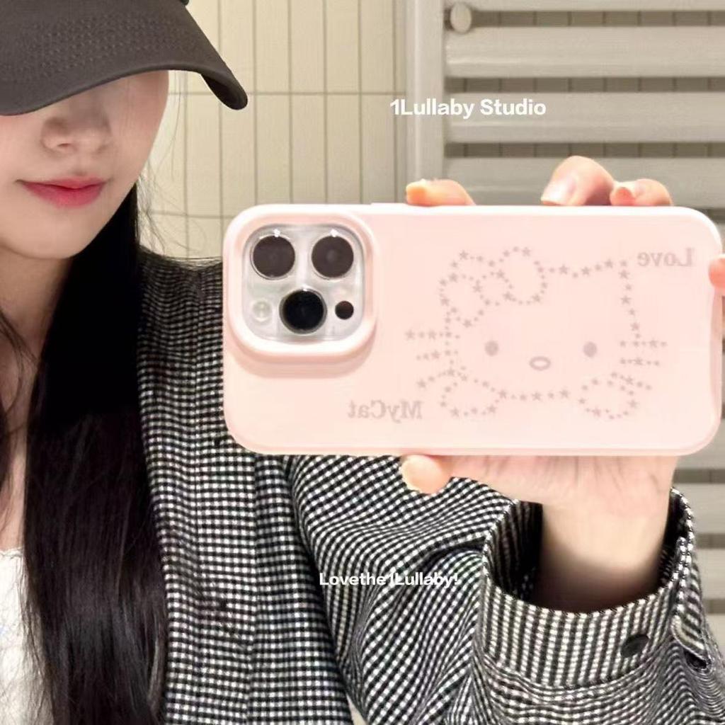 Чехол Star Lines Hello Kitty для iPhone 17 Pro Max/16/15 Pro/14 Plus - Милый и прочный дизайн из рисовой шелухи