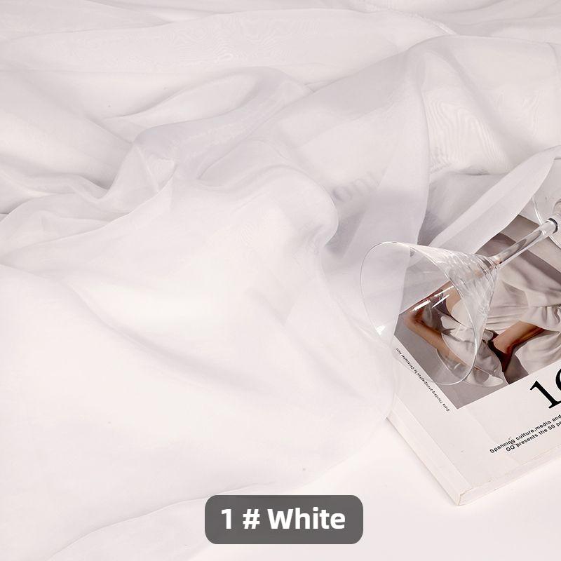 Приятная к коже ткань органза на метр для одежды, юбок, платьев, шитья своими руками, летняя полупрозрачная мягкая ткань, рукоделие, тонкая однотонная