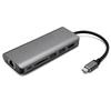4K HDMI Type-C Док-станция: Гигабитный Ethernet и многофункциональное USB-расширение для планшетов, телефонов, компьютеров