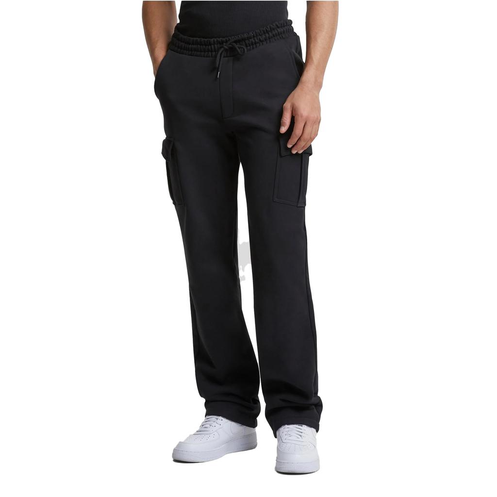 Urban Classics Mens Heavyweight Cargo Straight Leg Sweatpants